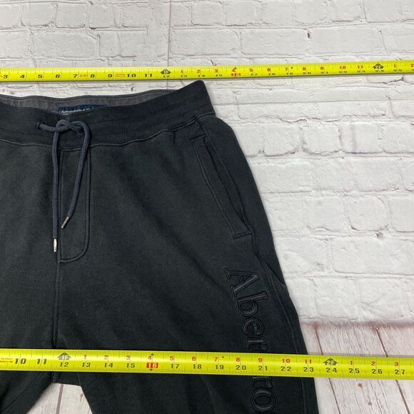 Abercrombie & Fitch Men Soft A&F Fleece Jogger Pants Sweatpants Medium M268 -18 - Picture 4 of 16